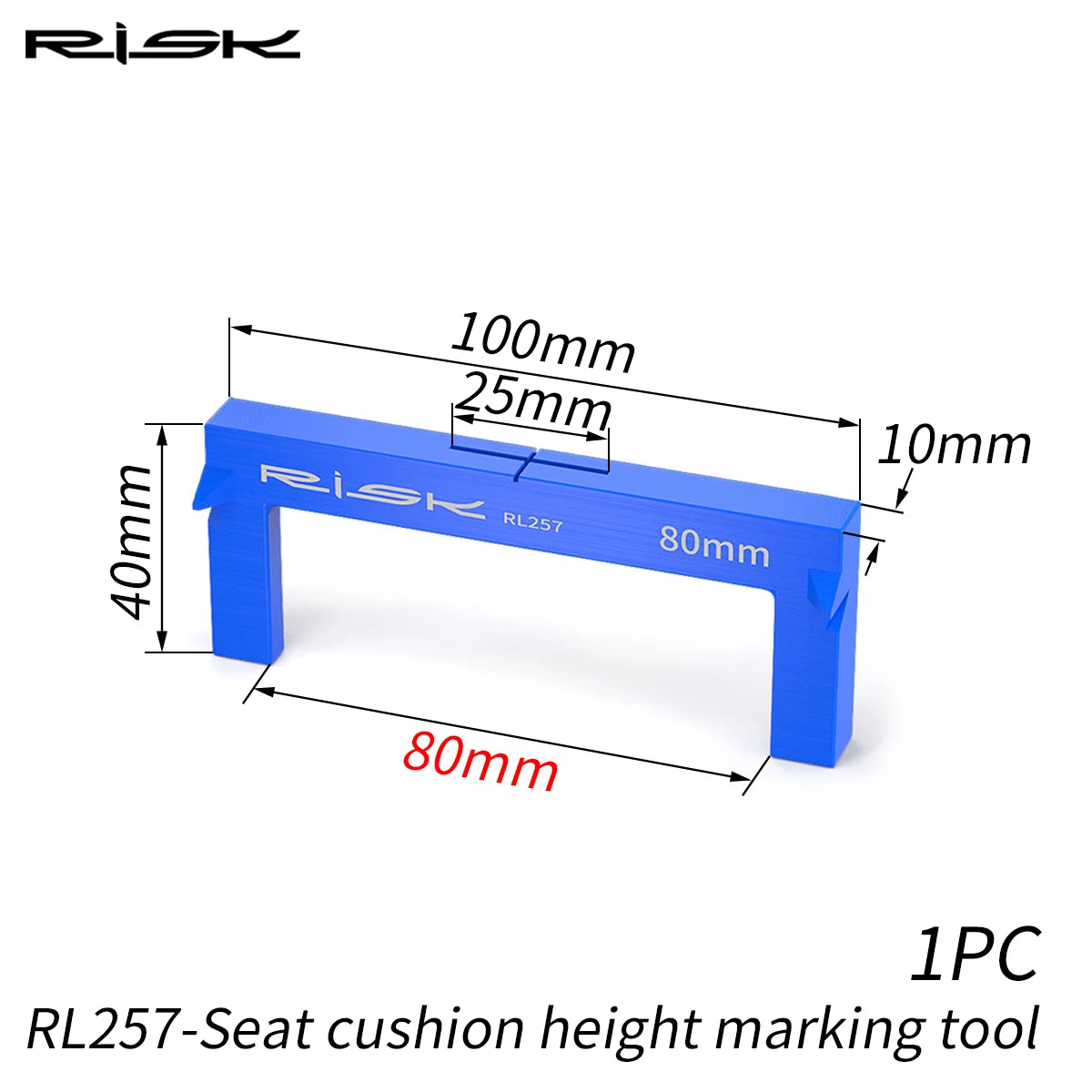 RISK Bicycle Bike Seat Cushion Height Measuring Tool Fitting Measurement Gauge Saddle Tool