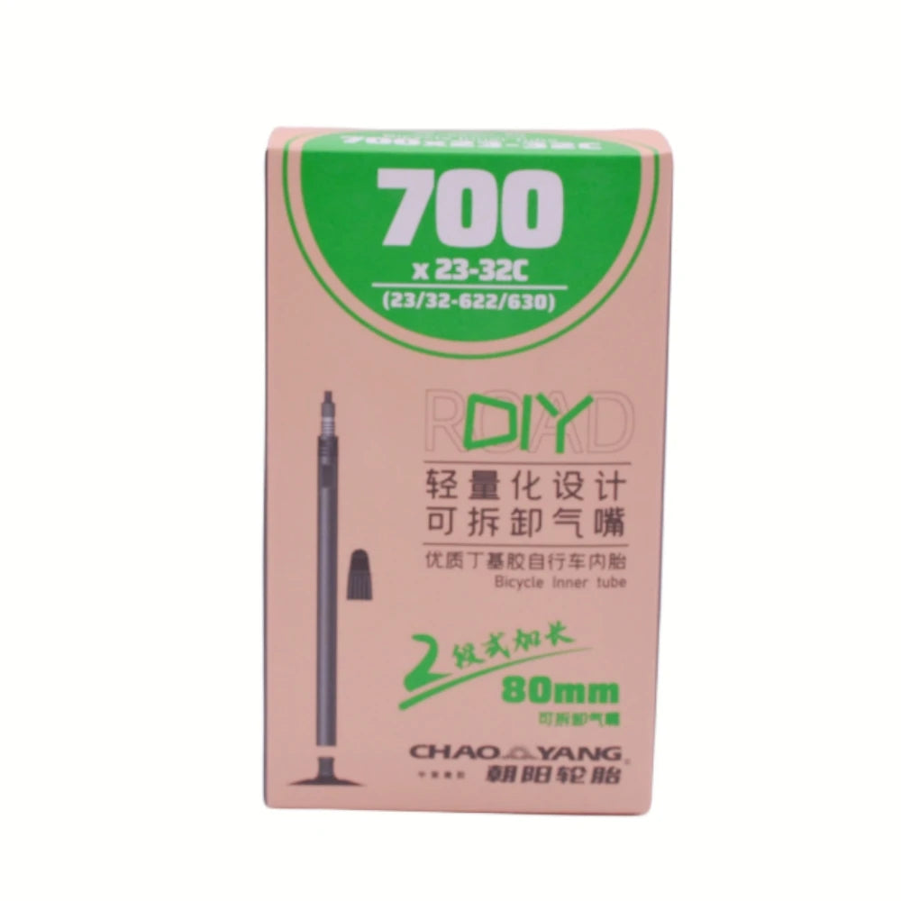 CHAOYANG Inner Tube French Valve Bicycle Tire Road Bike Cycle Butyl Rubber 700c 23/32C FV 48L 60L 80L Durable Standard Inner