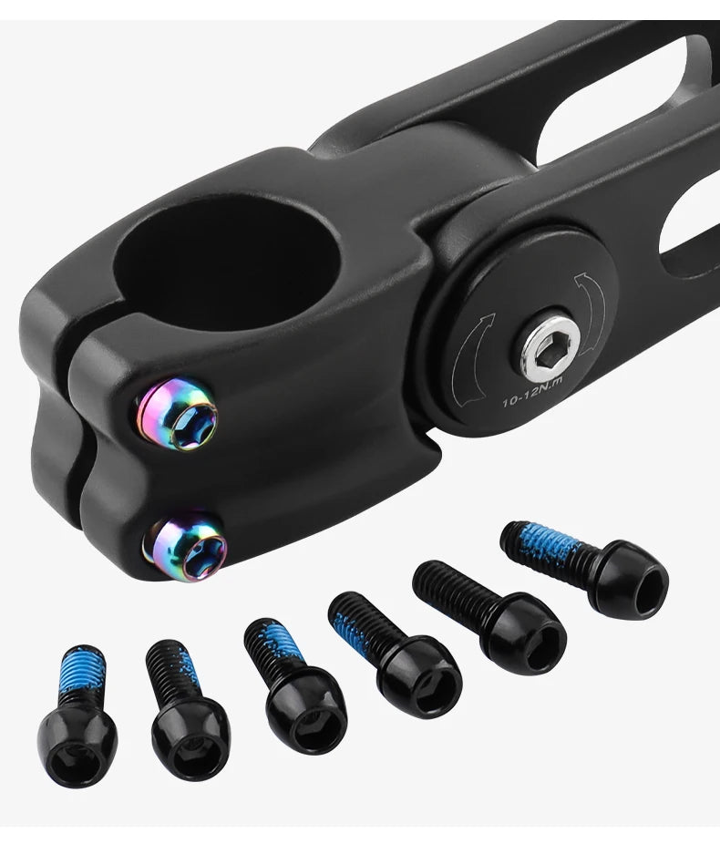 MUQZI 6pcs M6x17mm Disc Brake Caliper Bolts Bike Stem Bolt MTB Crank Arm Screw With Washer Bicycle Parts