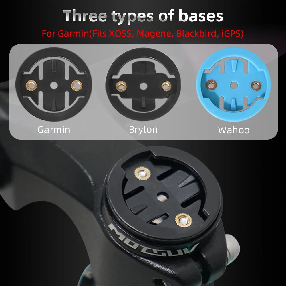 MOTSUV Bicycle Computer Mount Stem Garmin Bryton Wahoo Holder Cycling Stopwatch GPS Speedometer Bracket MTB Bike Accessories