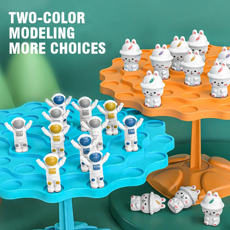 Fun Frog Balance Tree Children Math Toys Balancing Board Game Parent-child Interaction Tabletop Balance Game Toy Gift for Kids