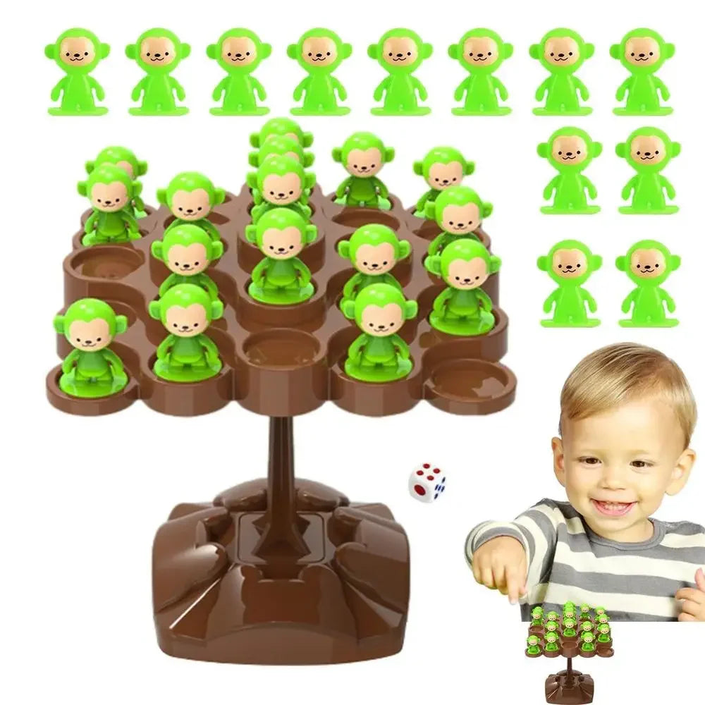 Creative Balancing Tree Toy Digital Monkey Balance Scale Educational Number Board Game Kids Learning Toys Montessori Math Toy