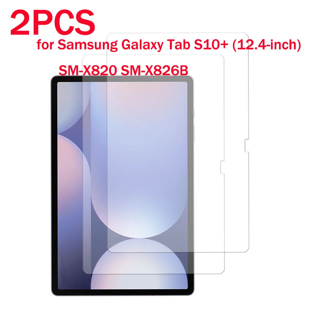 2PCS Glass For Samsung galaxy tab S10+ S10 plus 12.4'' 2024 Scratch Proof Tempered Glass Screen Protector