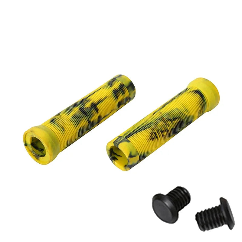 MTB Cuffs Soft Rubber Bicycle Handlebar Grips Waterproof Mountain Bike Grips Dustproof Bike Handles Non-slip MTB Grip
