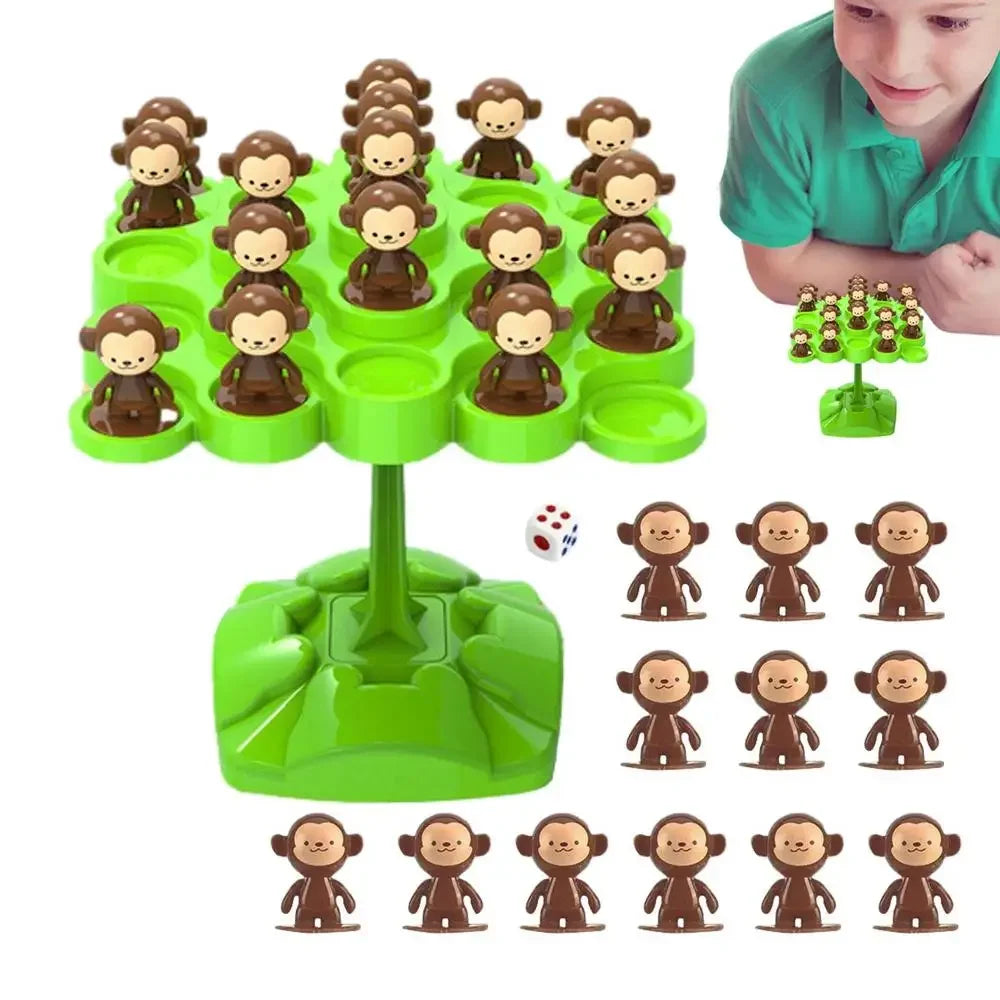 Creative Balancing Tree Toy Digital Monkey Balance Scale Educational Number Board Game Kids Learning Toys Montessori Math Toy