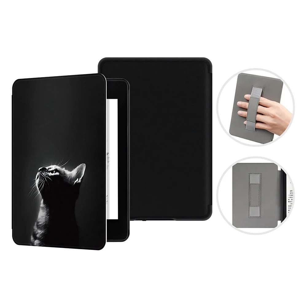 For Kindle 11th Generation 2024 Case 6'' with Hand Strap Kindle 6 inch Case Ebook C2V2L3 Auto Wake Sleep Cover PU Leather Funda