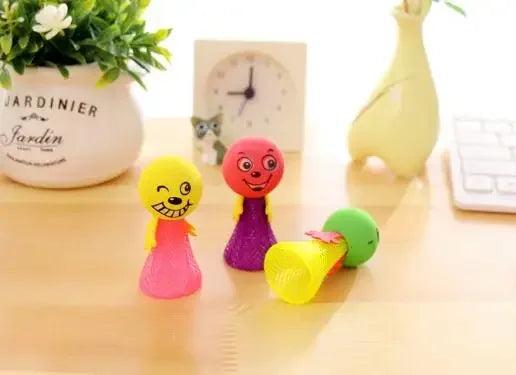 10Pcs kids Plastic Doll Funny Toy Children Toys Random Multicolor Kids Baby Creative Gift Jump Bounce Elf Party Birthday Fly Man