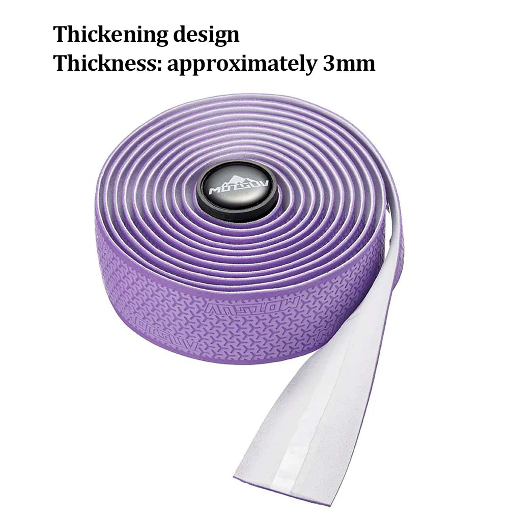 1Pair Road Bike Handlebar Tape Anti Slip Silica Gel Handlebar Tape Shock Absorption Cycling Bar Tape Bicycle Accessories