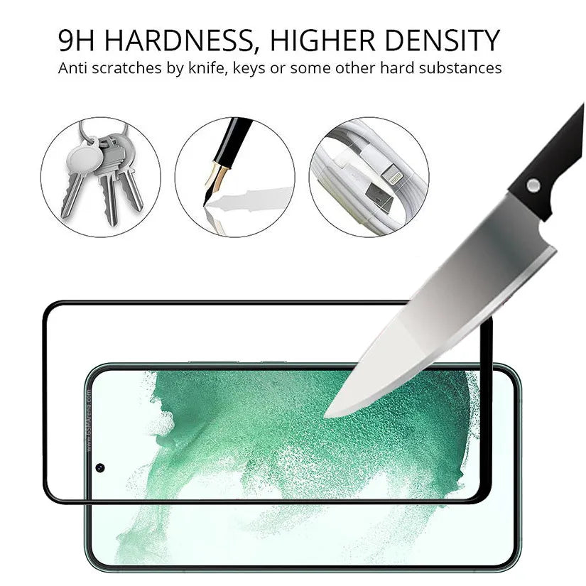 S25 S24 s23 s22 Tempered glass For Samsung S25 Screen Protector Galaxy S22 Fingerprint Unlock Glass Samsung Galaxy S23 S21 FE