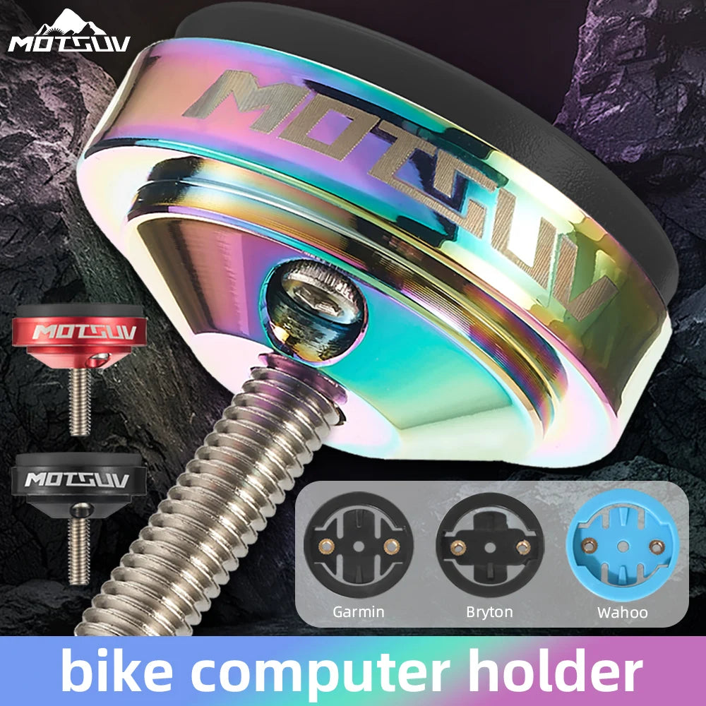 MOTSUV Bicycle Computer Mount Stem Garmin Bryton Wahoo Holder Cycling Stopwatch GPS Speedometer Bracket MTB Bike Accessories