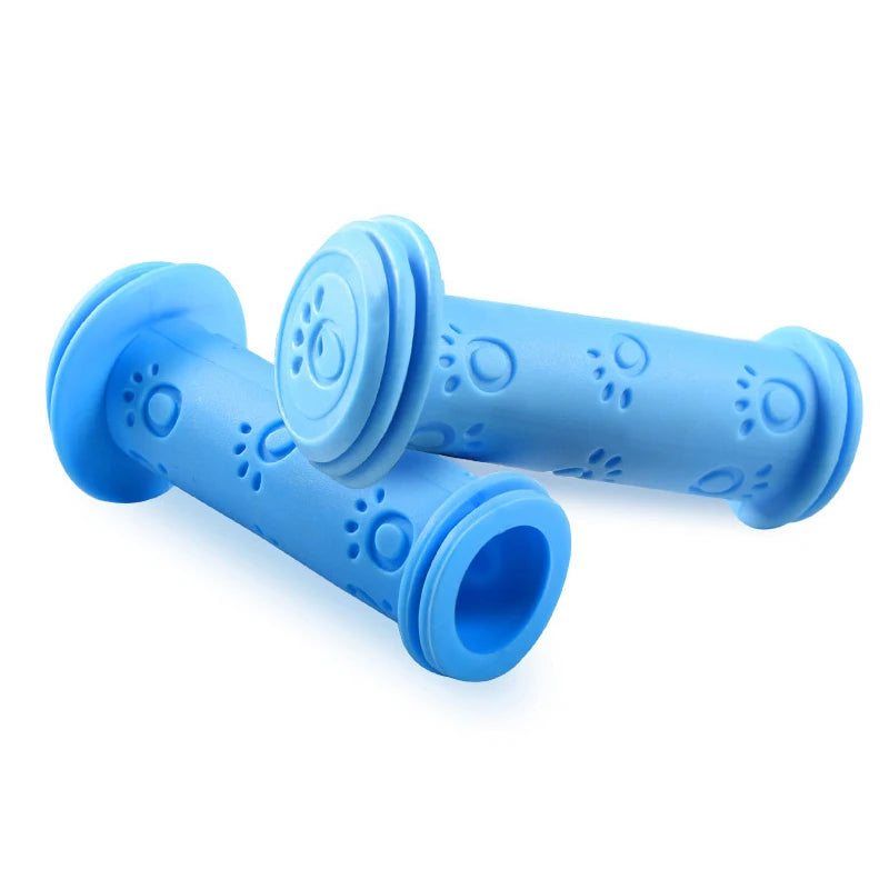 1 Pair Scooter Child Kids Bicycle Grip Anti-Slip Handlebar 22MM Silica-Gel Material Holes Children Bike Accessory Anti-skid