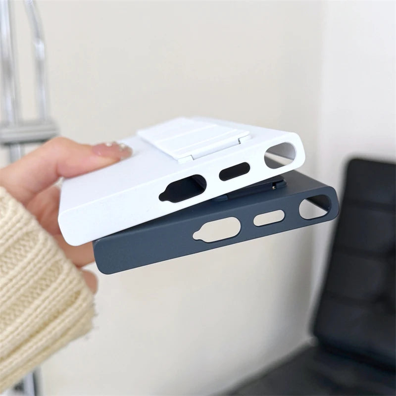 Handheld Silicone Elastic Wrist Strap Hard PC Phone Case For Samsung Galaxy S25 S24 S23 Ultra Plus Matte Clear Shockproof Cover