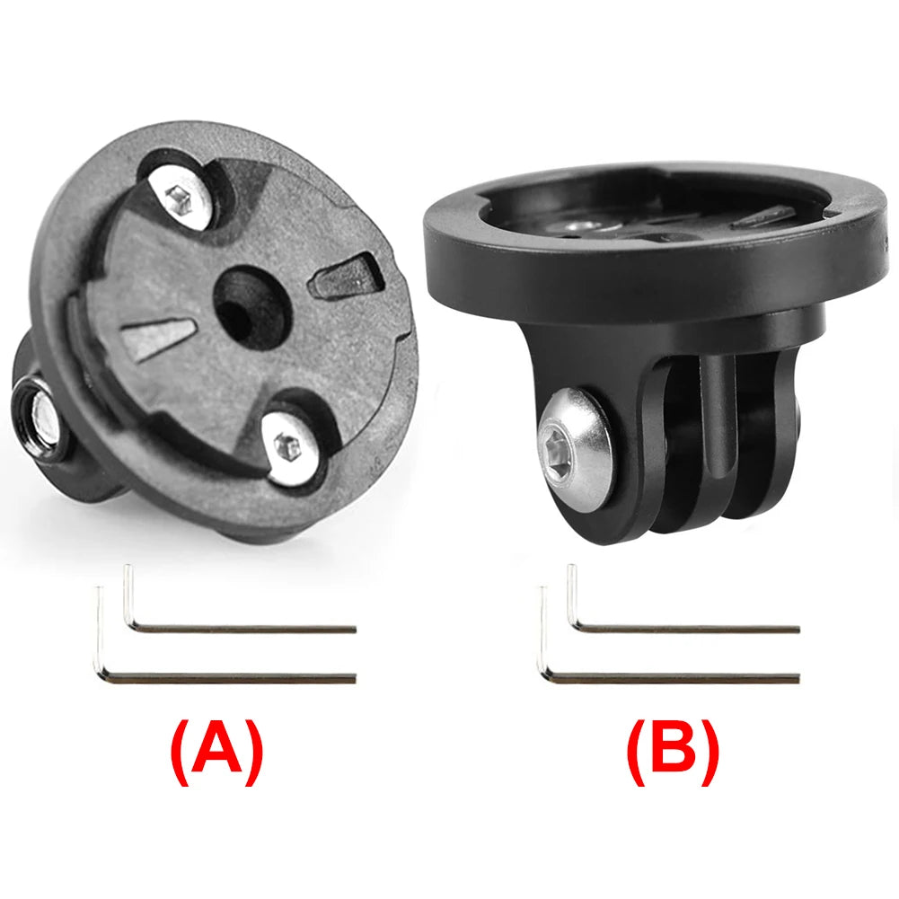 Bicycle Computer Holder Base Bike Camera Mount Holder Bracket Adapter Aluminum Alloy Bicycle Camera Light Mount for Garmin Gopro