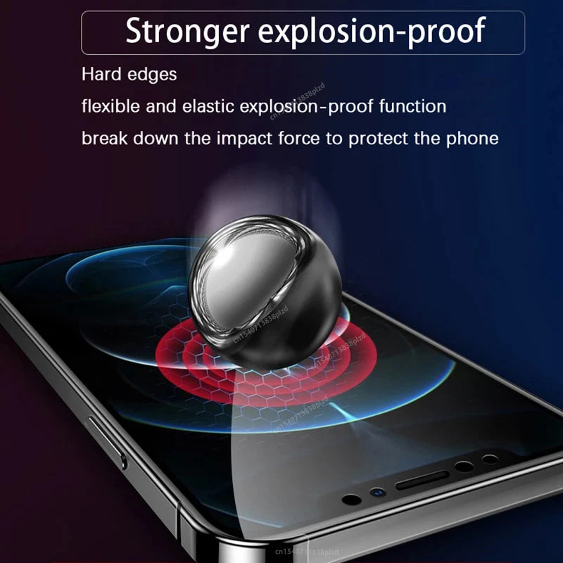 8Pcs Full Cover For iPhone 16 15 14 Pro Max Screen Protector iPhone 13 12 Mini 11 iphone16 Plus 6 8 X R S XS XR SE i16 Tpu Film