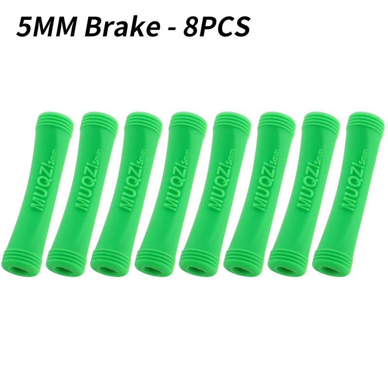 MUQZI 4/8pcs MTB Brake Shift Protection Sleeve Road Bike Frame Cable Housing Line Rubber Protector Cover Bicycle Accessories