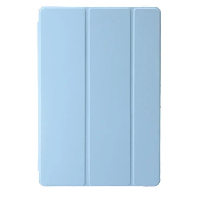 For Samsung Tab S7 FE S8 S10 S9 Plus Case with Pencil Holder Trifold Acrylic Clear Back Hard Cover For Galaxy Tab S9 FE S8 Case