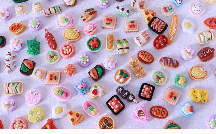 10-20PCS kids Miniature Dollhouse Food Supermarket Mini Snack Simulation Doll Kitchen Accessories Toys