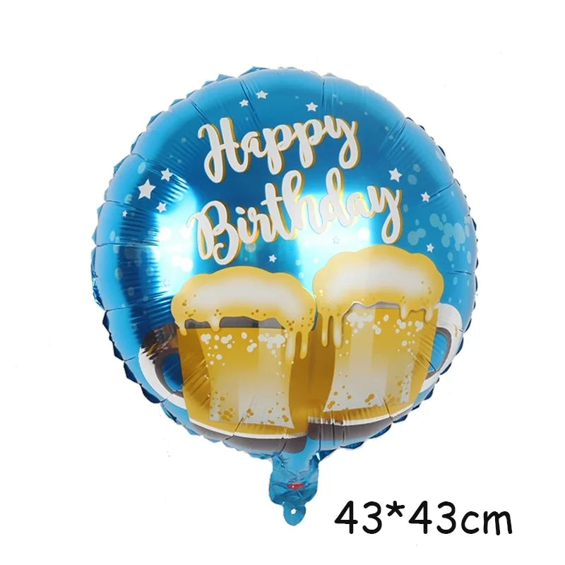Wine Bottle Wine Goblet Aluminium Foil Balloons Beer Whisky Champagne Bar Banquet Family Gathering Birthday Party Decoration