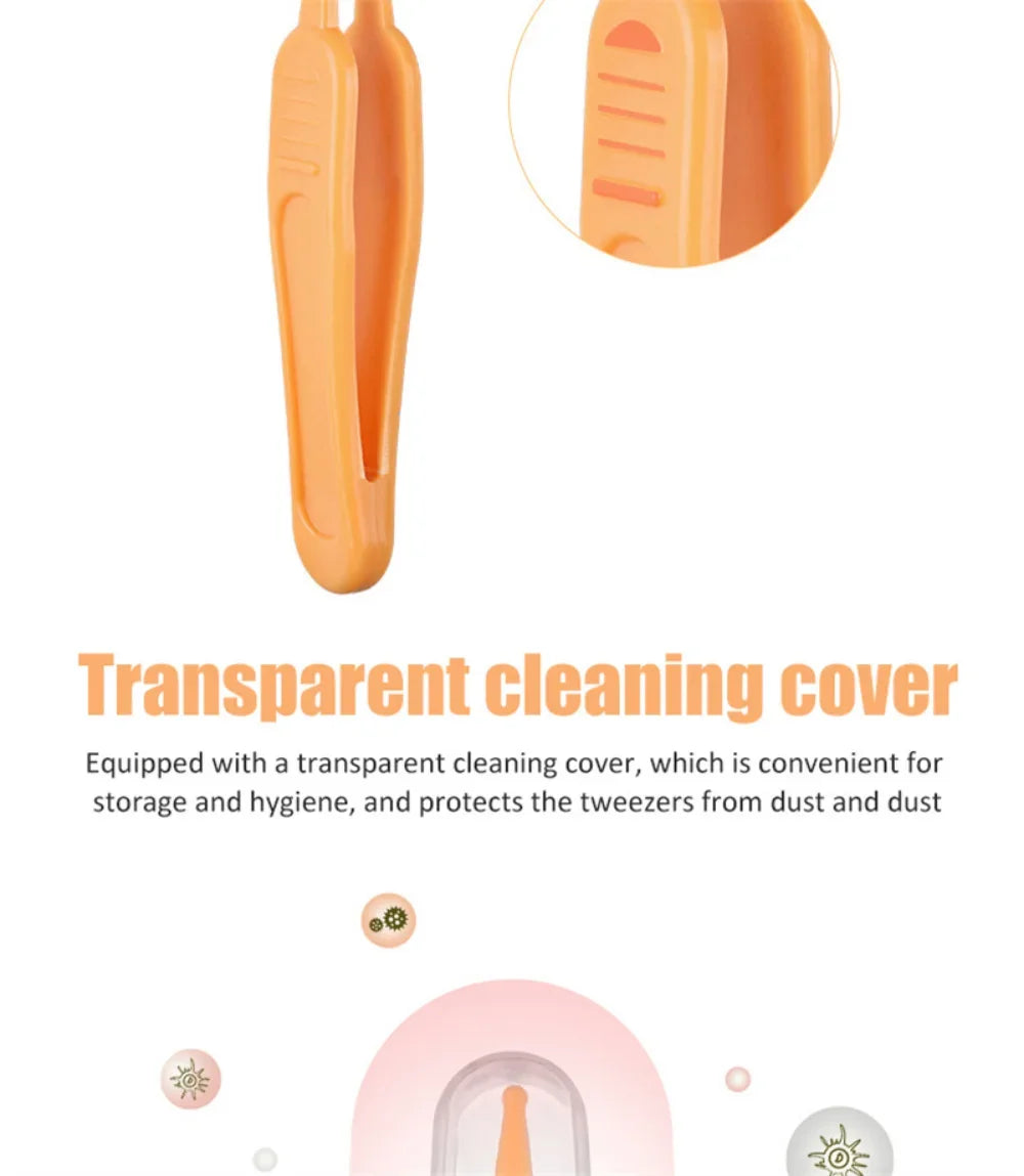 Baby Nose Cleaning Tweezers Infant Ear Nose Navel Clean Tool Safe Baby Dig Booger Clips Snot Removal Newborn Cleaning Supplies