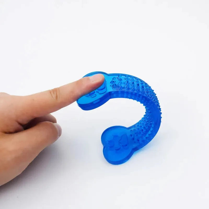 Pet Dog Chew Toys Rubber Bone Toy Aggressive Chewers Dog Toothbrush Doggy Puppy Dental Care For Dog Pet Accessories