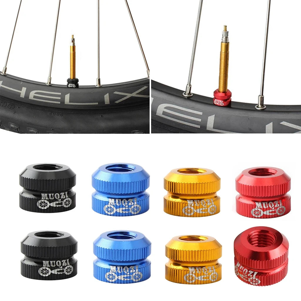 1~8pcs Tire Valve Nut Bike Vacuum Tire Presta Valve Screw Bicycle Valve Cover Tools Cycling Tire Repair MTB Bike Accessories