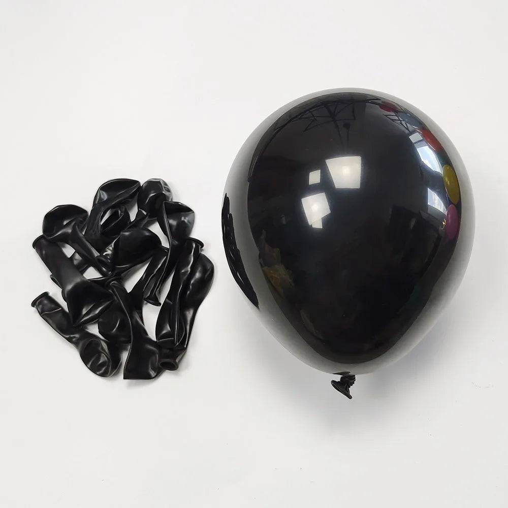 10Inch 10/30/50Pcs Latex Balloon Gold Silver Black Pink Xmax Balloon Wedding Happy Birthday Metallic Chrome Balloon Decoration
