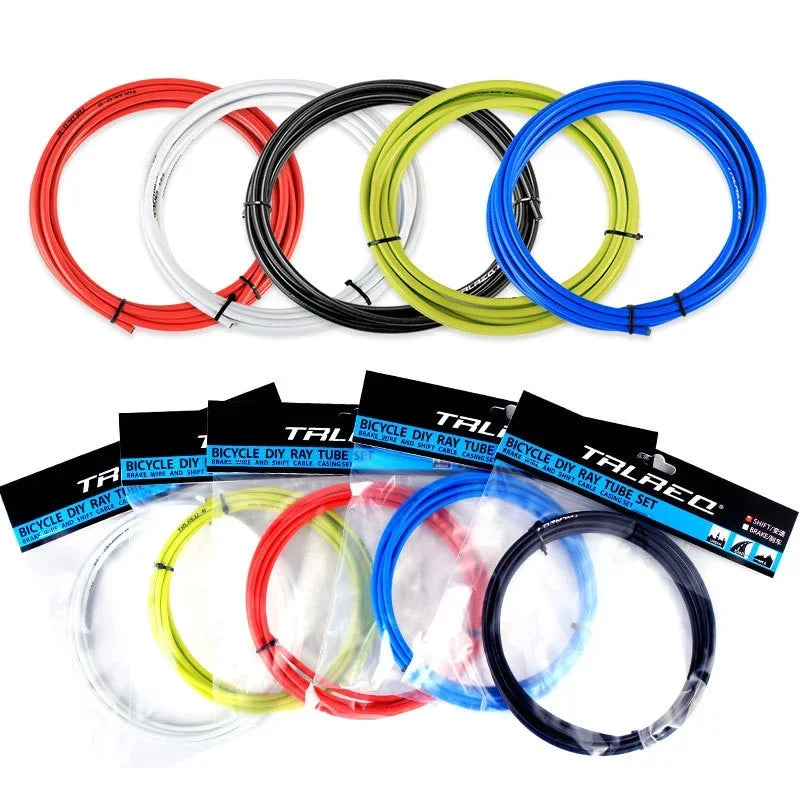 RGO Bicycle Brake Cable Housing Group Set For MTB Mountain Bike Derailleur Shifter Lever Cable With Bike Cable Cap