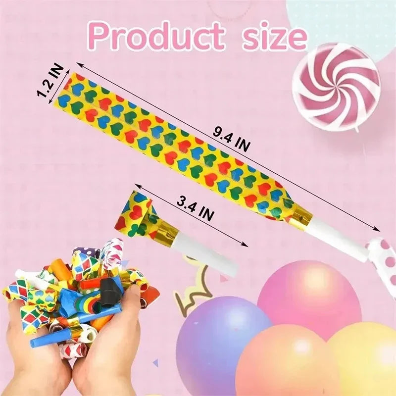 10/20PCS Colorful Dragon Whistle Toys for Kids - Toddler Birthday Gifts, Children's Party Games Supplies