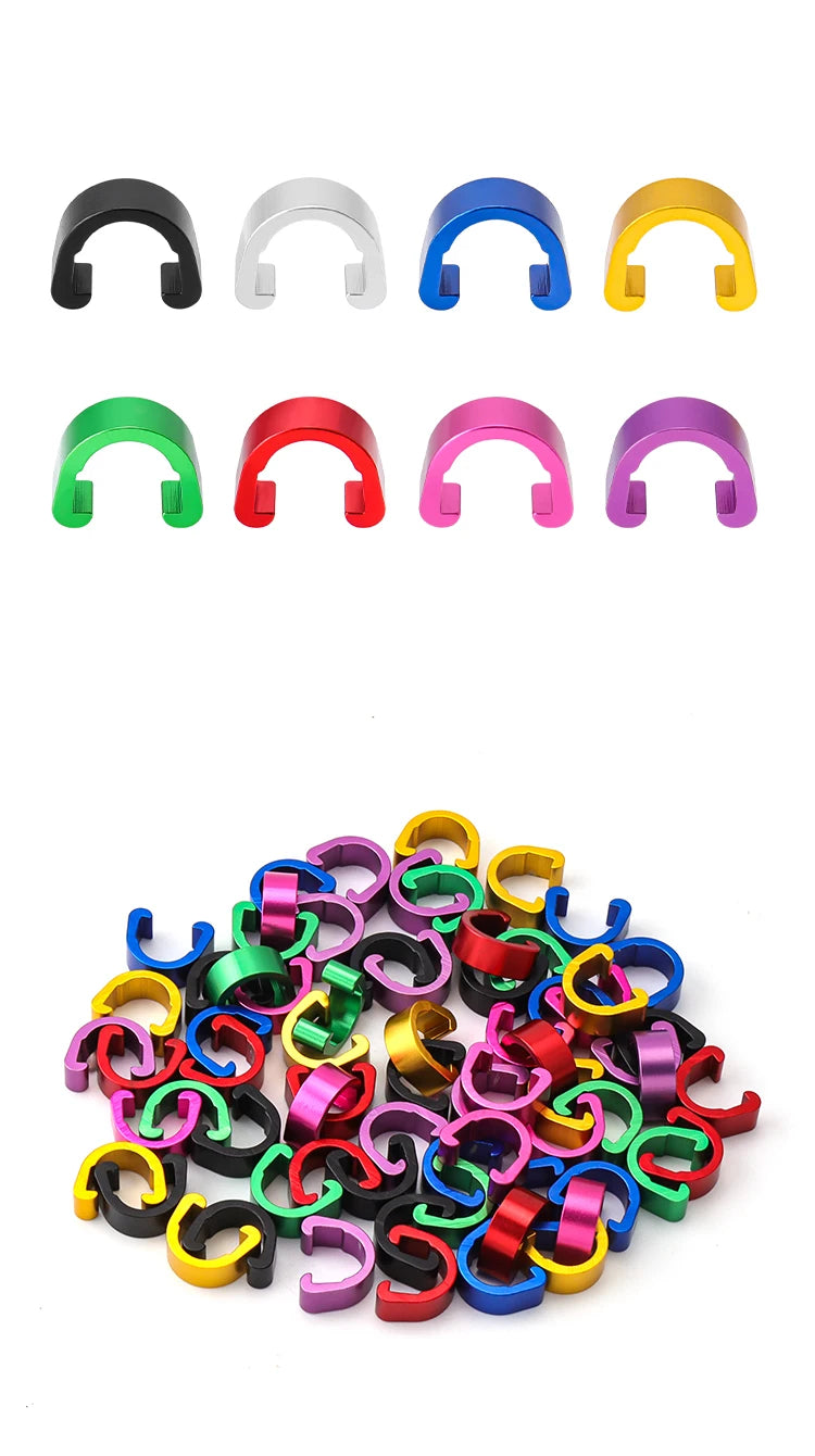 MUQZI 10Pcs MTB Bike Bicycle Frame U Buckle For Brake Cable Housing Hose Tube Shifter Cable Guides Button Fixed Tubing Clips