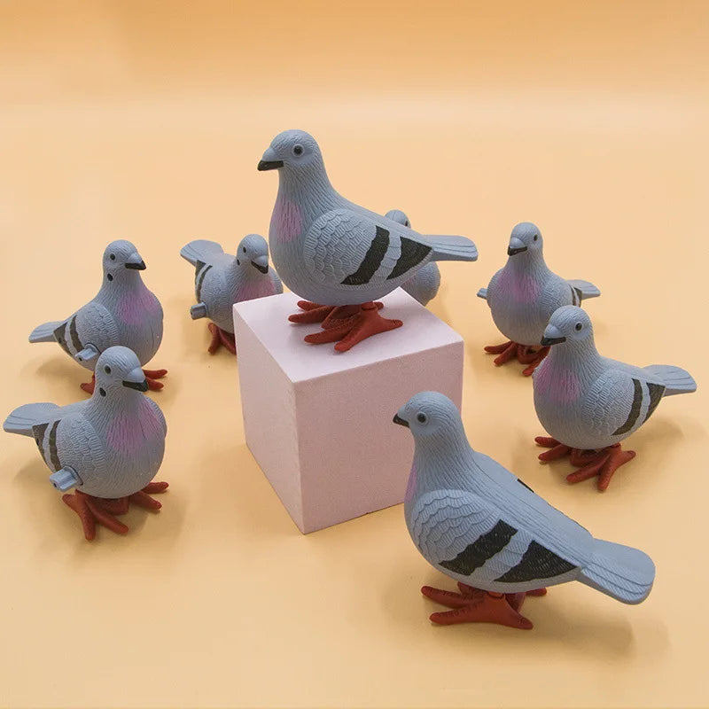 Kids Clockwork Toy Jumping Pigeon Simulation Animal Cute Winding Will Jump Baby Toys 2-4 Years Old Gift
