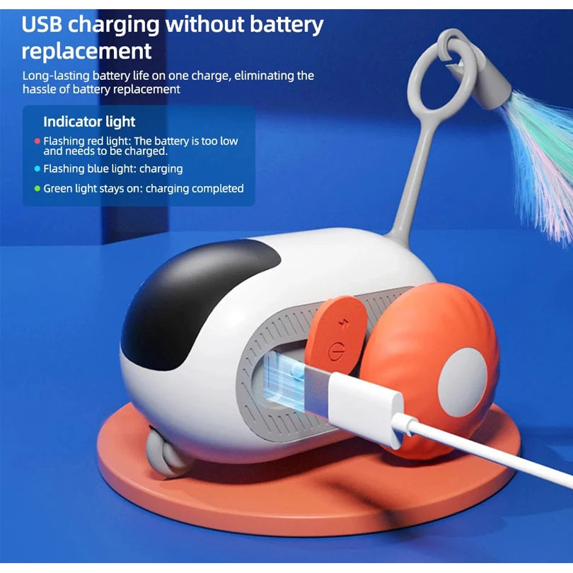 Pet Gravity Cat Smart Interactive Car Toy Automatic Moving Remote Mouse Indoor Kitty Ball Toys Controlled Car for Dogs Playing