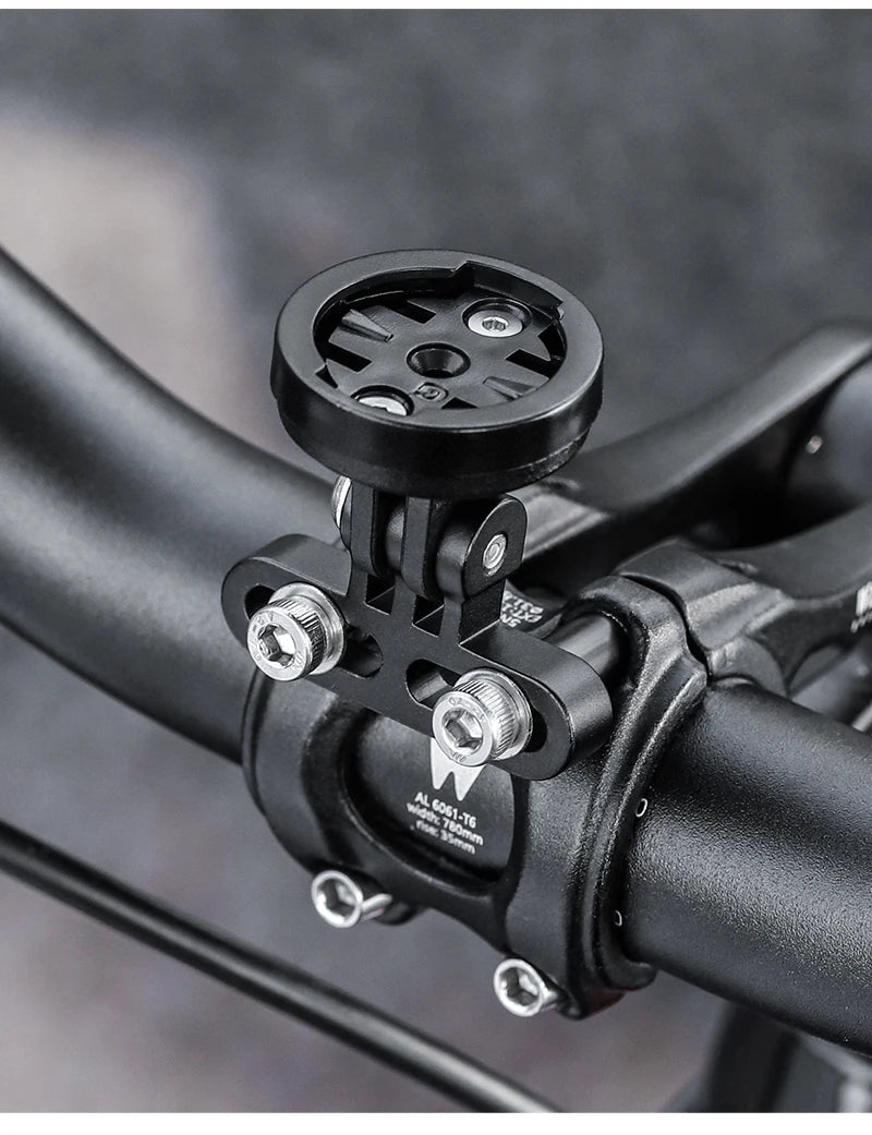 WEST BIKING Bike Bracket Front Light Lamp Holder Aluminum Alloy Extension Holder for Bicycle Computer Wahoo Bryton Garmin Bracke