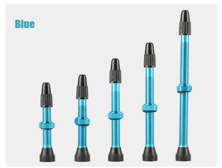 2pcs/bag Bicycle Bike Tubeless Presta Valves Stems Aluminium Alloy 40mm 44mm 48mm 60mm 80mm with Valve Core Removal Tool