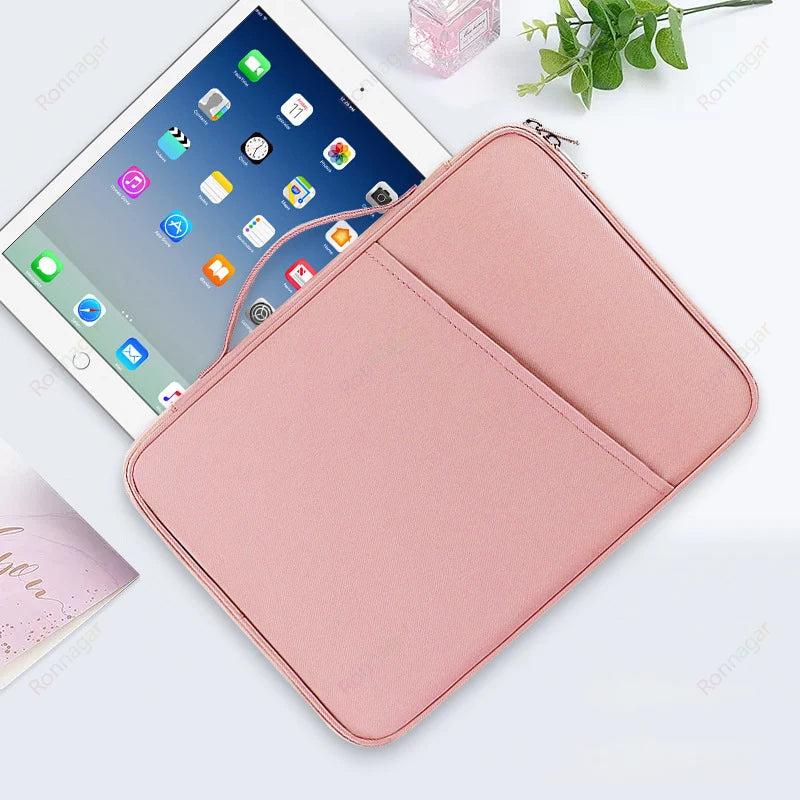Tablet Sleeve Bag Samsung Galaxy Tab S9 S10 Plus 2024/S8/S7 11" S9+/S8 +/S7+FE 12.4''A9/A8/S7/A7/S6Lite 10.4 Pockets Pouch Funda