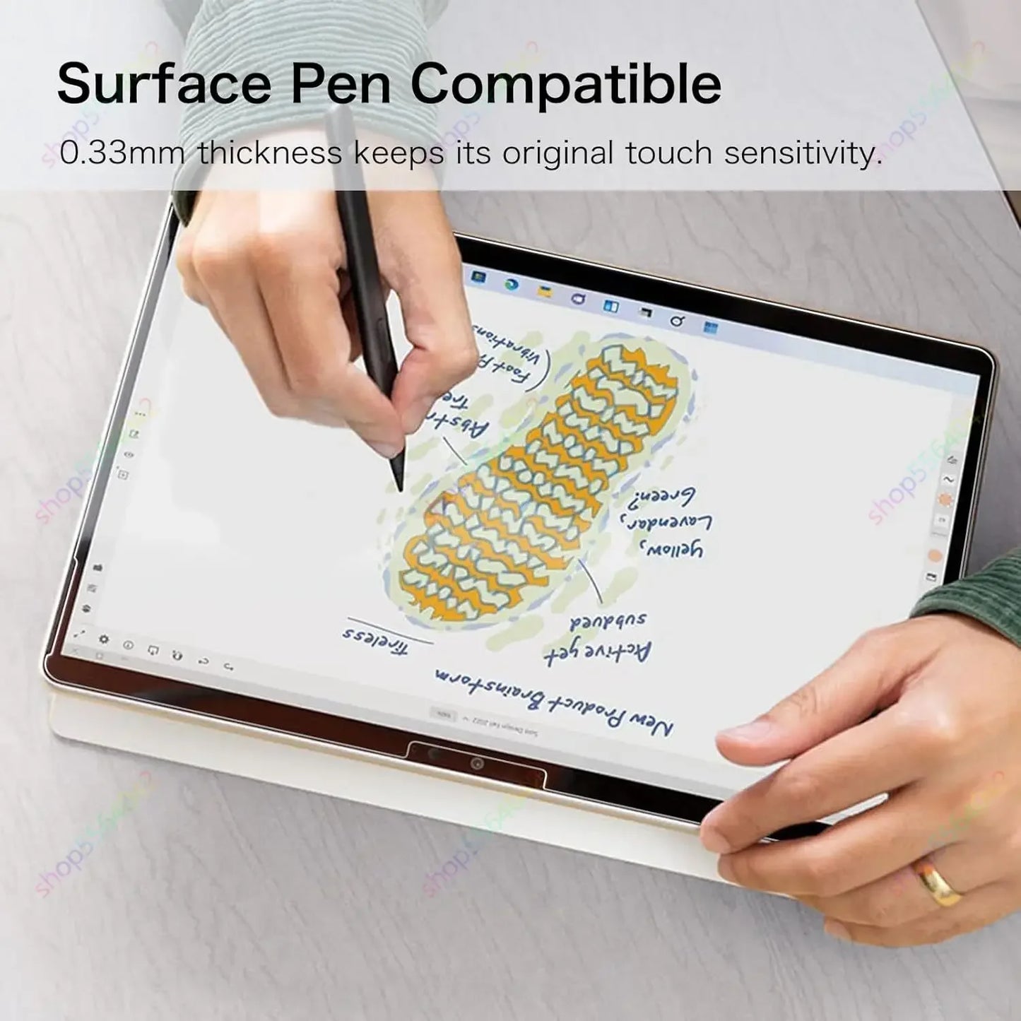 1-3 Packs Screen Protector Tempered Glass For Microsoft Surface Pro 11 13 Inch 2024 HD Clear Anti Scratch Tablet Screen Film