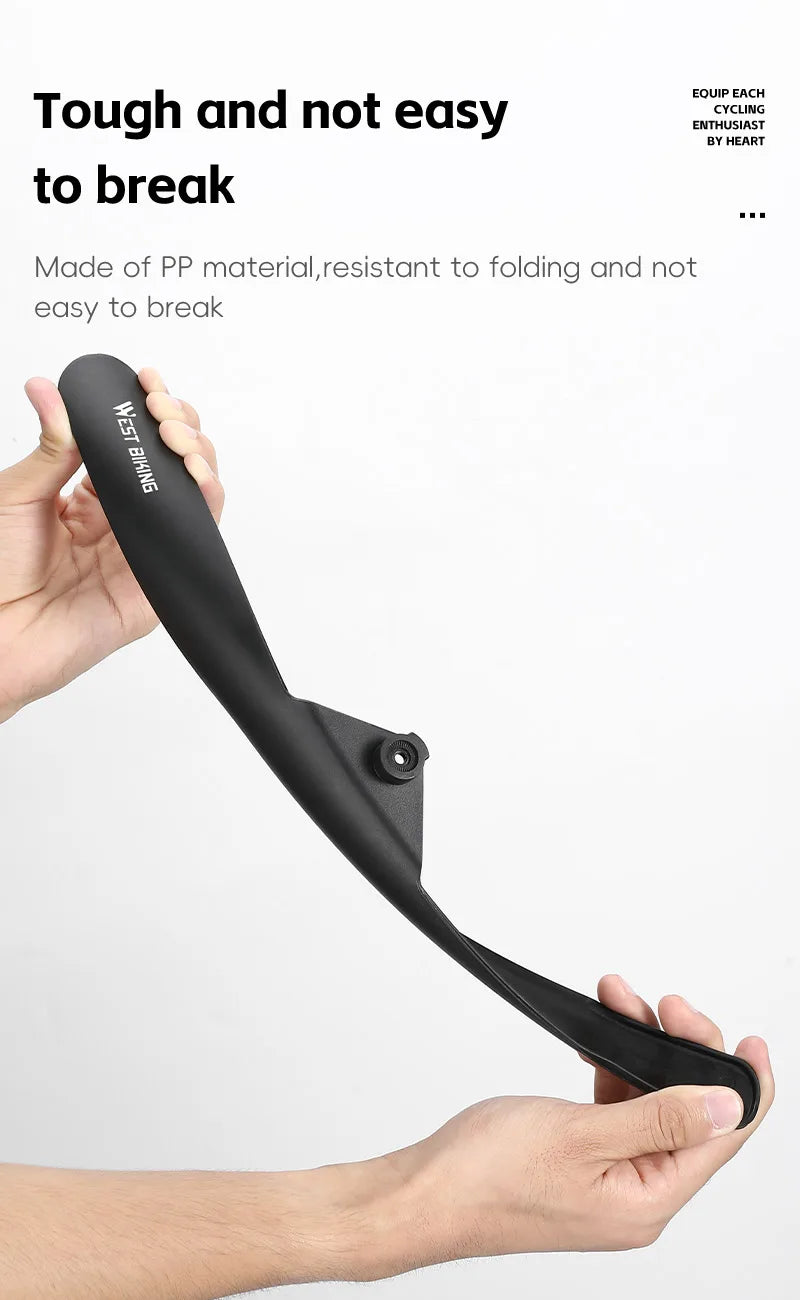 WEST BIKING Road Bike Fender Aerodynamic Lightweight Bicycle Mudguard Set Adjustable Front Rear Mud Protector Bike Accessories