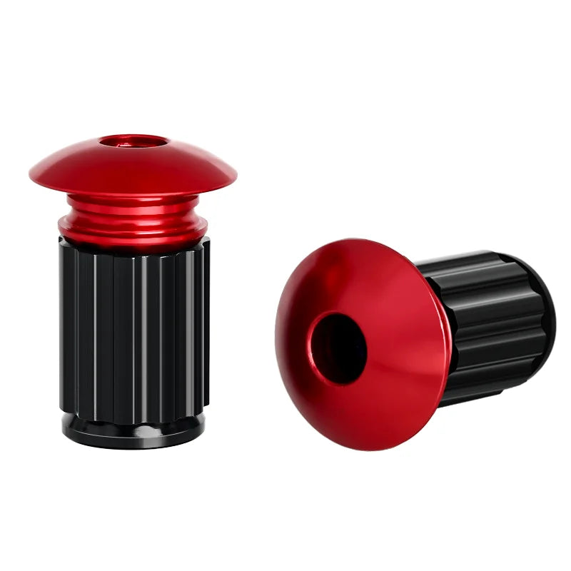 RIDERACE Bicycle Handlebar End Plugs Aluminum Alloy For MTB Mountain Bike Road Cycling Handle Bar Grips Cap Multi-color Cover