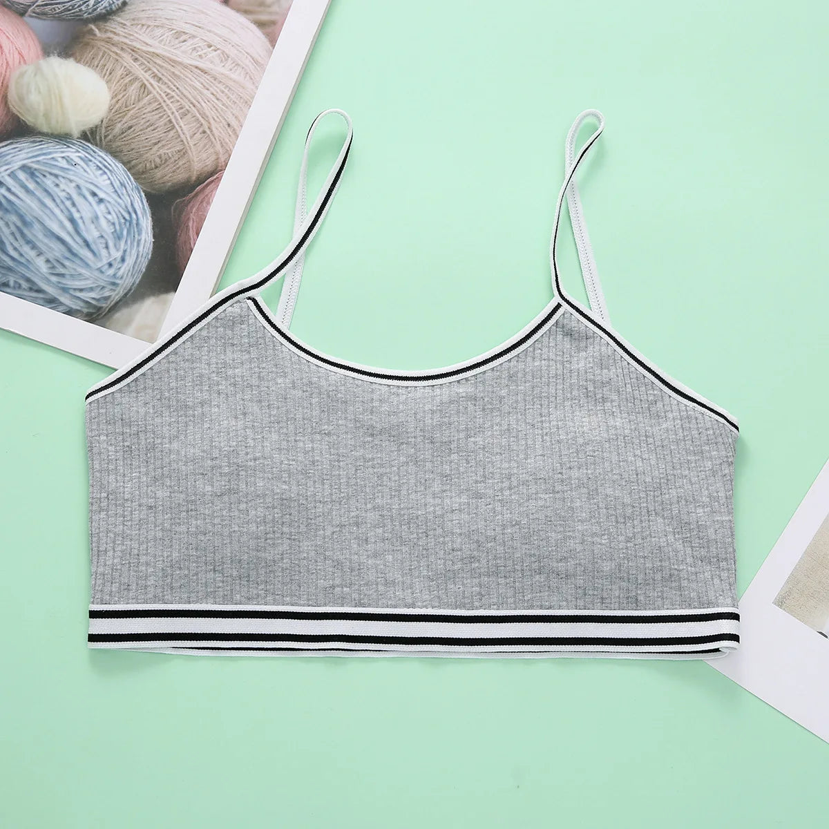 4 Pcs/Lot Children Breast Care Wireless Girls Bra 8-16 Years Hipster Cotton Teens Girl Teenage Underwear Kids Sports Vest
