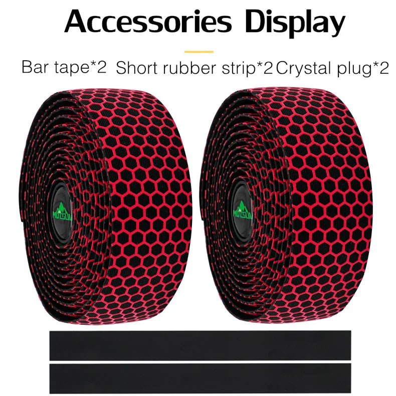 1Pair Road Bike Handlebar Tape Anti Slip Silica Gel Handlebar Tape Shock Absorption Cycling Bar Tape Bicycle Accessories