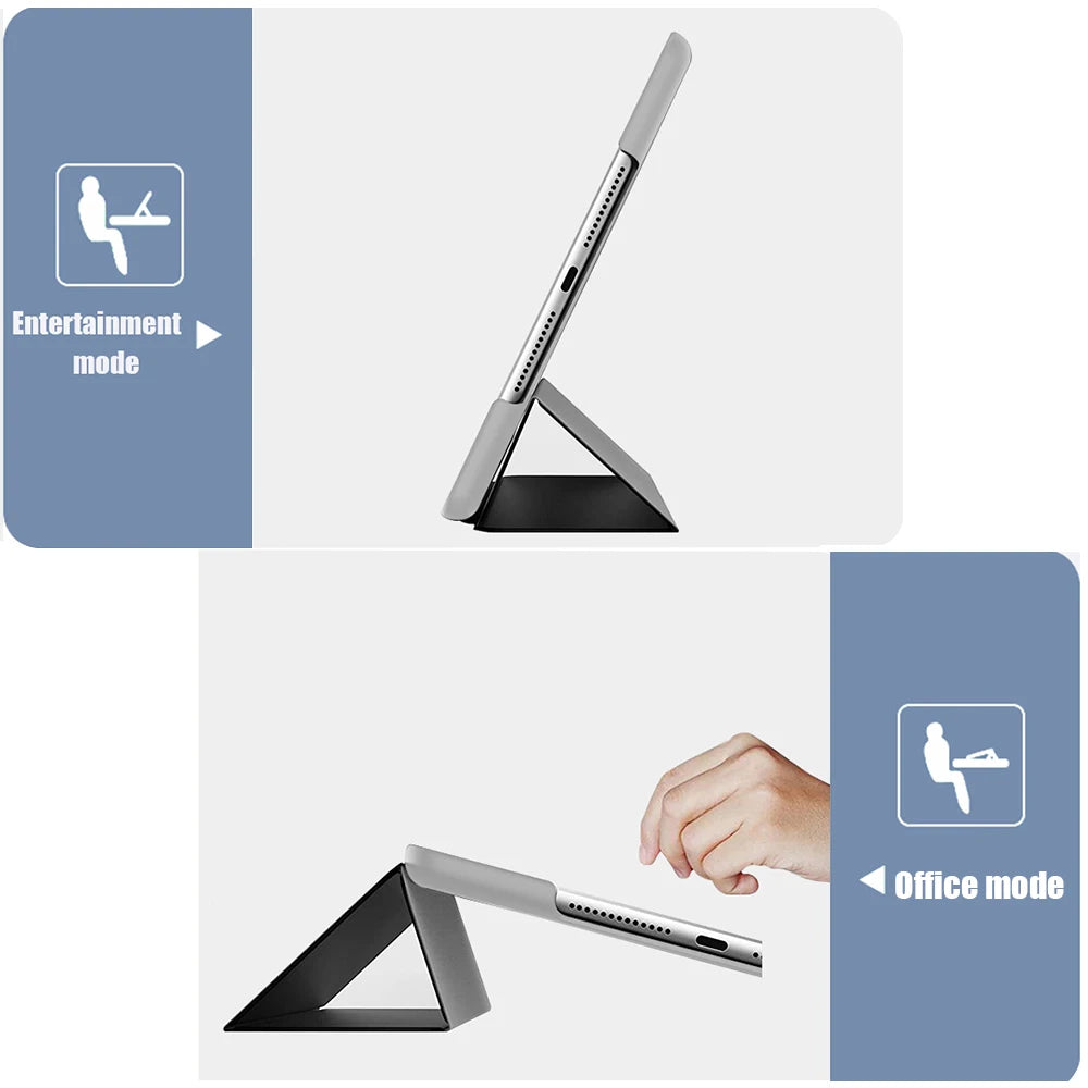 New iPad 10 2022 10th Generation A2696 PU Leather Tablet Folding Smart Cover Funda for Apple iPad 10 9 Inch Protective Case