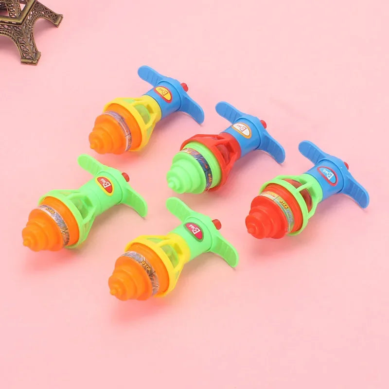 10Pcs LED Light Up Glitter Top Spin Toy - Perfect for Kids Birthday Party Favors, Easter Gift Fillers Classroom Prizes