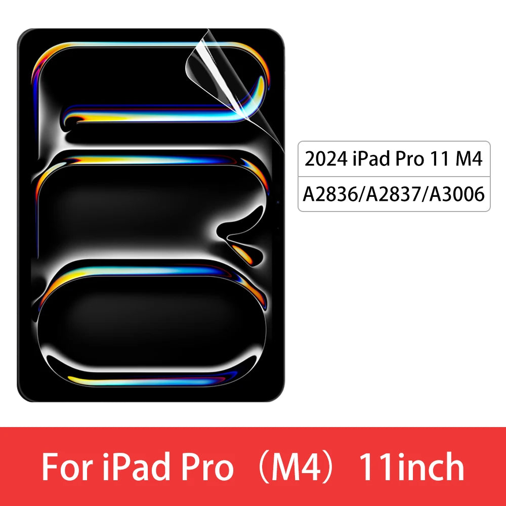 For iPad Air 6 2024 Pro 11/13 M4 Screen Protector Film Paper Feel Matte PET Painting for iPad 7th 8th 9th 10th Generation
