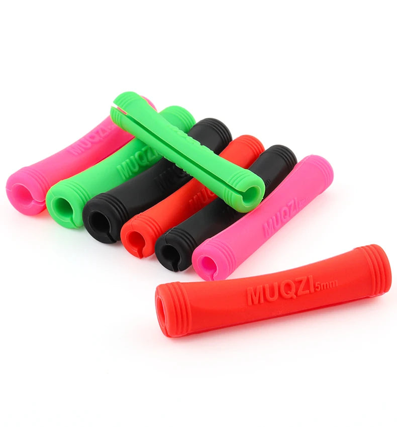 MUQZI 4/8pcs MTB Brake Shift Protection Sleeve Road Bike Frame Cable Housing Line Rubber Protector Cover Bicycle Accessories