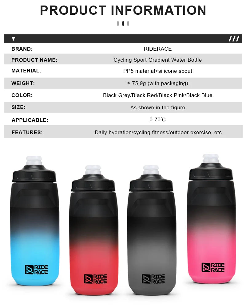 620ML Bicycle Water Bottle PP5 Ultralight Leak-Proof Taste-Free Bike Kettle Camping Hiking Outdoor Sports Cycling Equipment