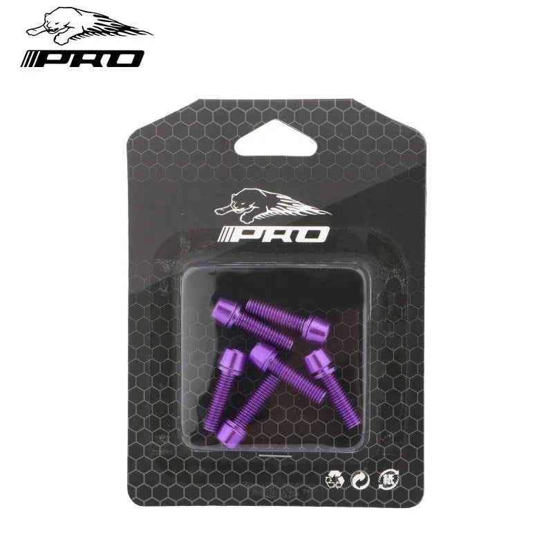 6PCS Bicycle Stem Screw Stainless Steel M5x18 Mountain Road Bike MTB Handlebar Fixing Bicycle Stem Bolts Cycling Accessories