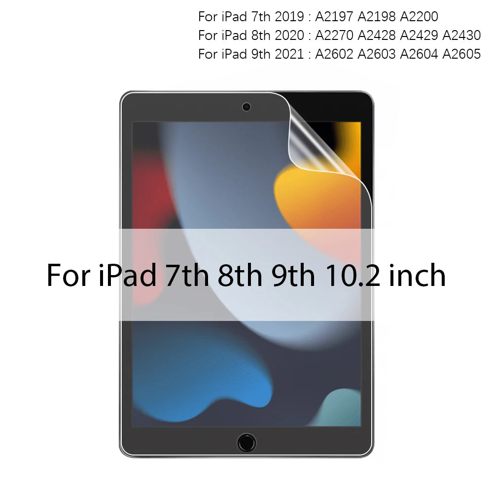 For iPad 10 9 9th 10th Generation 10.9 Pro 13 11 M4 M2 12.9 6th Paper Film Like Screen Protector Air 5 4 3 Mini 6 10.2 Paperfeel