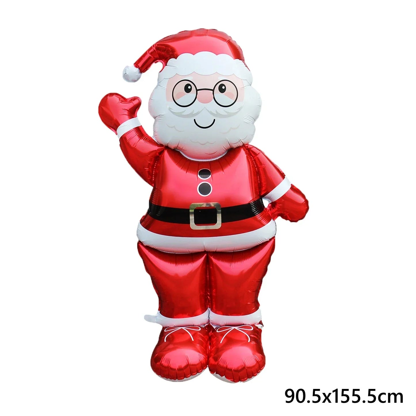 1pc New Extra Large Standing Santa Claus Foil Balloon Christmas Holiday Party Decoration New Year Birthday Supplies Easter Gift