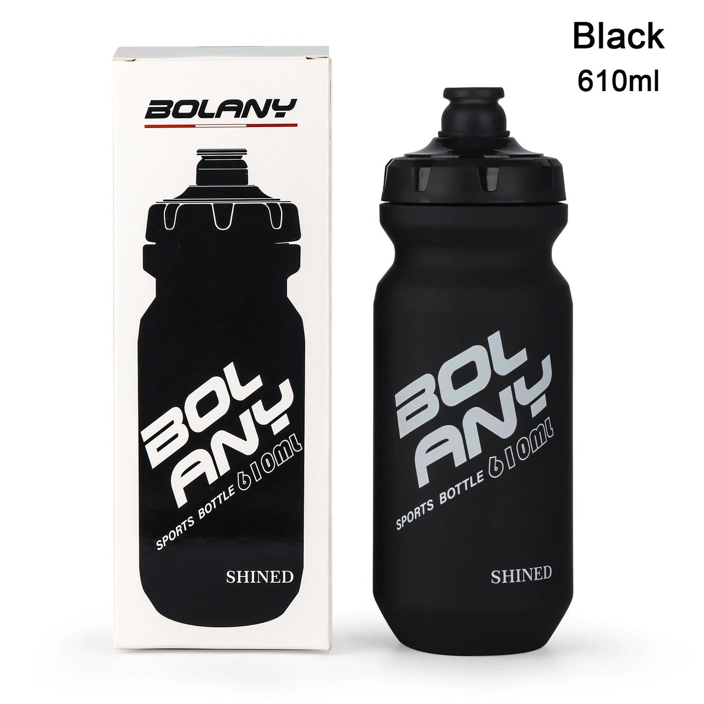 BOLANY 610ML PP Bicycle Water Bottle Squeeze Out Water Leak-Proof Cycling Outdoor Sports Water Bottle Fitness Plastic Water Cup