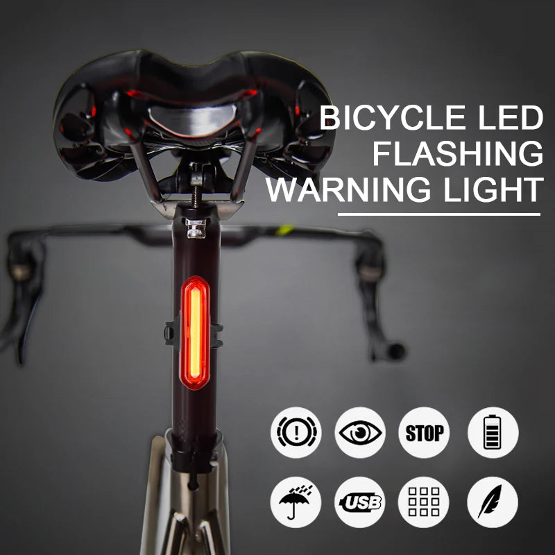 Cycling Tail Light Outdoor Highlight USB Charging Mountain Led Warning Bike Lights Tail Lamp Rear Light Bicycle Accessories