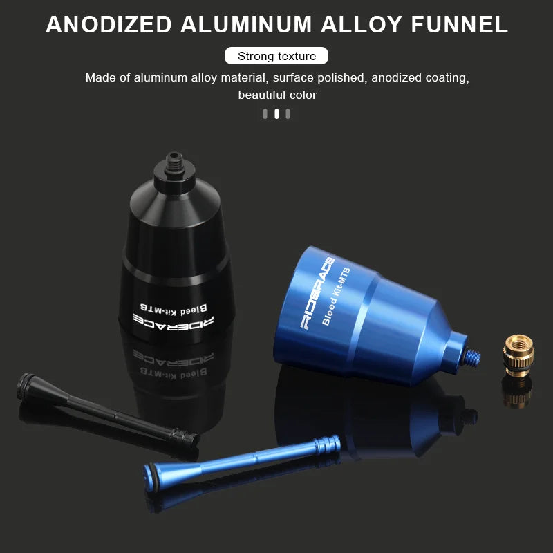 RIDERACE Bicycle Oil Funnel Bleed Kit For Shimano Road Cycling Adapter MTB Mountain Bike Hydraulic Disc Brake Bleed Repair Tools